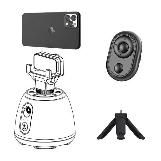 Supporto per telefono con tracciamento automatico audio HD 360° per videocamera professionale Smart WiFi